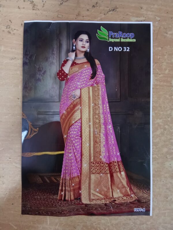 Bandhani silk saree